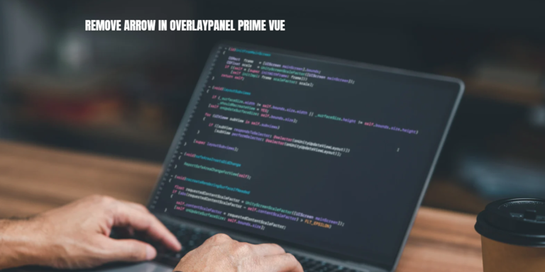 remove arrow in overlaypanel prime vue